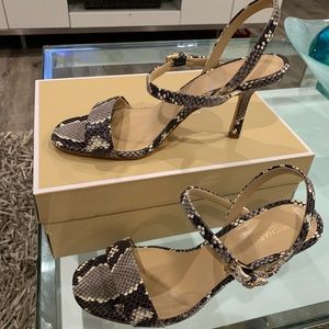Michael Kors Marta Sandal Embossed Leather